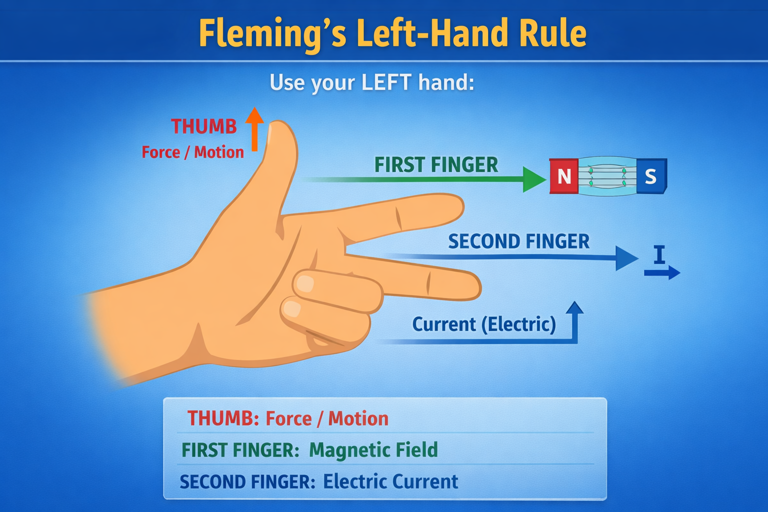 Flemings left hand rule